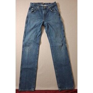 Wrangler 47 MWZ Regular Fit Dark Wash Straight Leg Men's Size 30x36 Cowboy